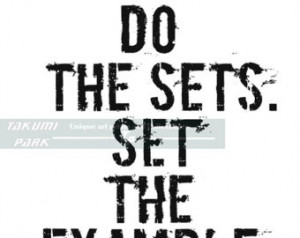 The Sets. Set The Example Fitnes s Motivation Quote, Weightloss Quote ...