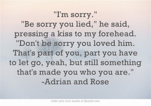 Vampire Academy Quotes | Adrian & Rose