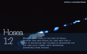 Bible Quote Hosea 1:2 Inspirational Hubble Space Telescope Image
