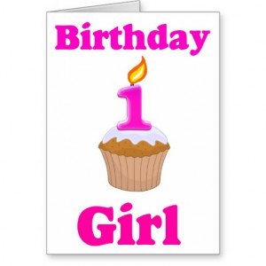 year Old Birthday Girl Card