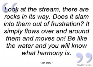 look at the stream zen story