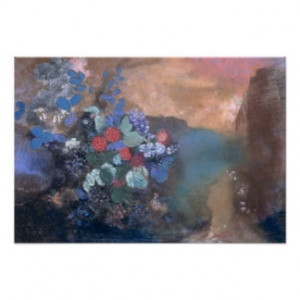 Ophelia among the Flowers, c.1905-8 Poster