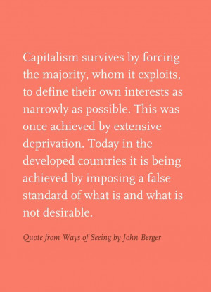 Quote from Ways of Seeing by John Berger