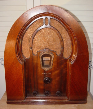 The Philco Model 18 Baby Grand (18B) debuted in July of 1933.