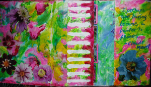 ... applied my flowers i then added quotes about flowers one of my