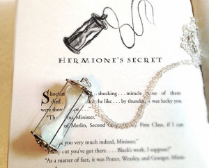Hermione's Time Turner Necklace. Hourglass Pendant. Harry Potter ...