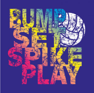 volleyball bump set spike