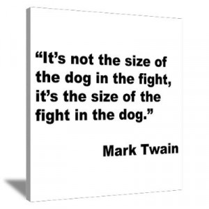 ... > Wall Art > Canvas Art > Mark Twain Dog Size Quote Canvas Art