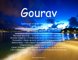 local origin of name unique and original from the name gourav meaning ...
