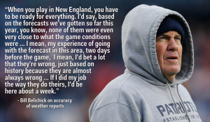 Weather Channel Smokes Bill Belichick For Criticizing Weather Reports ...