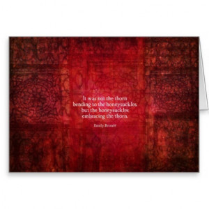 Emily Bronte inspirational quote Greeting Card