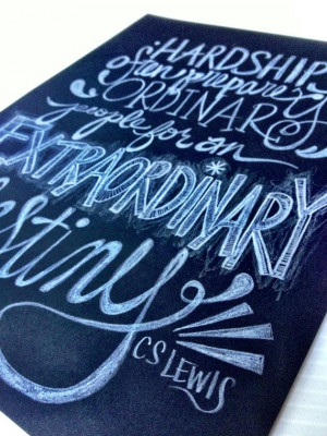 White on Black Encouragement CS Lewis Quote by DieValentinesDay, $20 ...