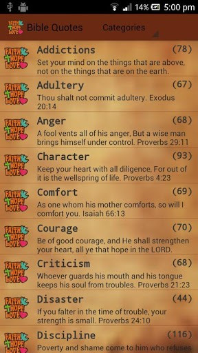 View bigger - Holy Bible Quotes (Adfree Key) for Android screenshot
