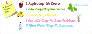 ... No Fat1 Cup Milk /Day=No Bone Problems.3 Liters Water/Day=No Diseases