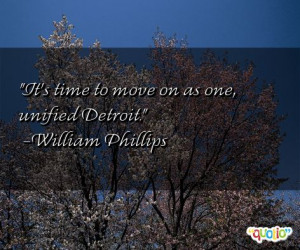 It's time to move on as one, unified Detroit .