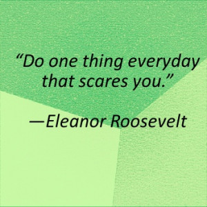 What scares you? Step out of your comfort zone! #WWOTD 7/19/12