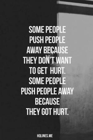 Pushing people away