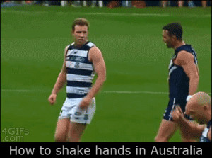 gif LOL australia sports animated gif rugby handshake AFL
