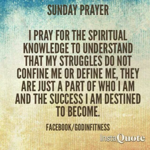 Sunday prayer