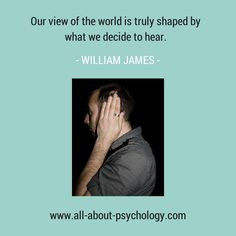 William James quote. #psychology