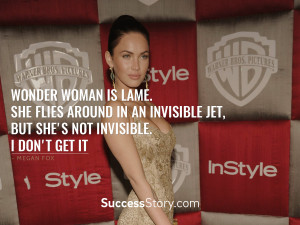 Wonder woman is lame. She flies around in an Invisible Jet, But she's ...