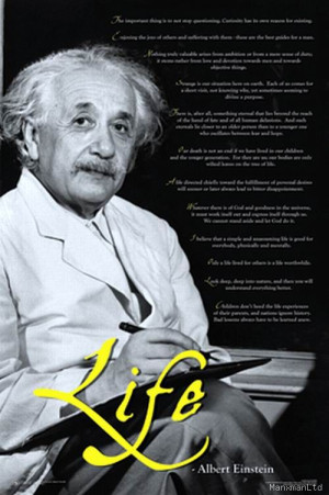 Details about Albert Einstein His Quote on 