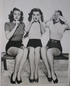 black and white, girl, pin-up, vintage