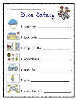 ... , Road Safety Preschool Kids, Brain, Awareness Month B, Bikes Safety