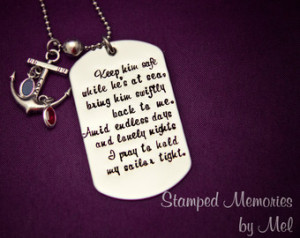 Military Love Quotes For Deployment Navy wife's prayer - hand