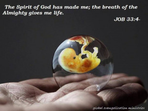 ... god has made me; the breath of the ALMIGHTY gives me life. Job 33 : 4