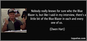 Nobody really knows for sure who the Blue Blazer is, but like I said ...