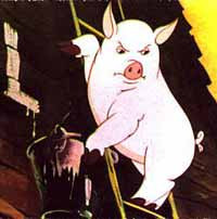 Stills from Halas and Batchelor's 1954 animated film of Animal Farm ...