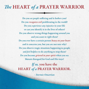 the of a prayer warrior