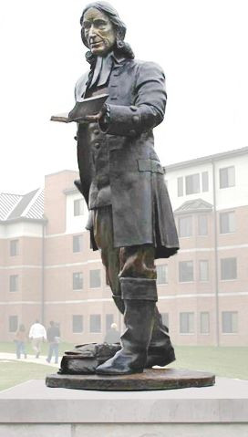 John Wesley 7' bronze monument unveiled 10/03 at Indiana Wesleyan ...