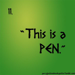 Percy Jackson The Lightning Thief Quotes