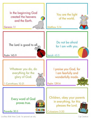 Printable Lunch Box Bible Quote Cards