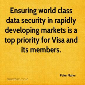 Peter Maher - Ensuring world class data security in rapidly developing ...