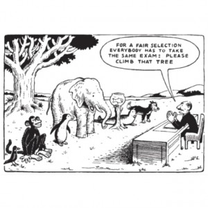 So true as to how school systems test kids