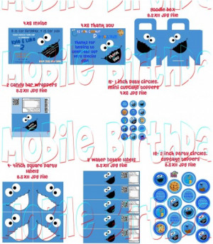 Cookie Monster Birthday Party Quotes