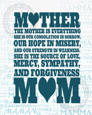 Tribute To Mom Art Print