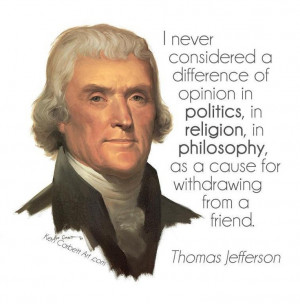 ... quotes of Thomas Jefferson as a 