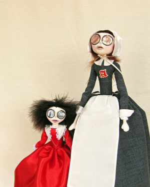 Hester Prynne & Her Little Pearl, Plus A Little Vampire In Progress