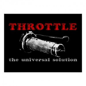 Throttle Solution Dirt Bike Motocross Poster by allanGEE