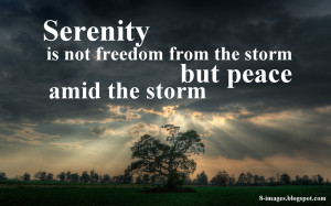 Serenity Quotes Serenity is not freedom from