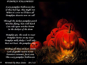 Scary Halloween Poems My halloween poem for the