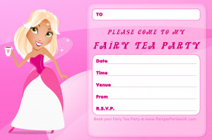 tea party invitation quotes to please come to my fairy tea party date ...