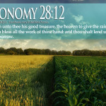 GOD’s Blessings Deuteronomy 28:12 Harvest HD Wallpaper