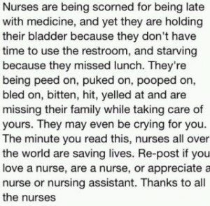 Here is to all the medical professionals out there... God bless each ...