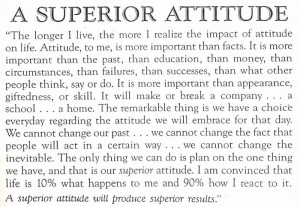 superior attitude