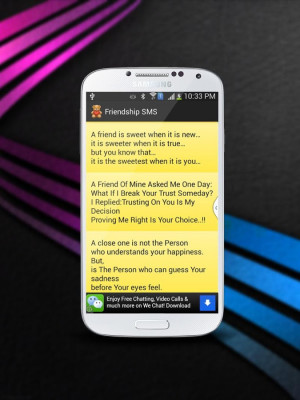 FRIEND QUOTES AND SMS MESSAGES - screenshot